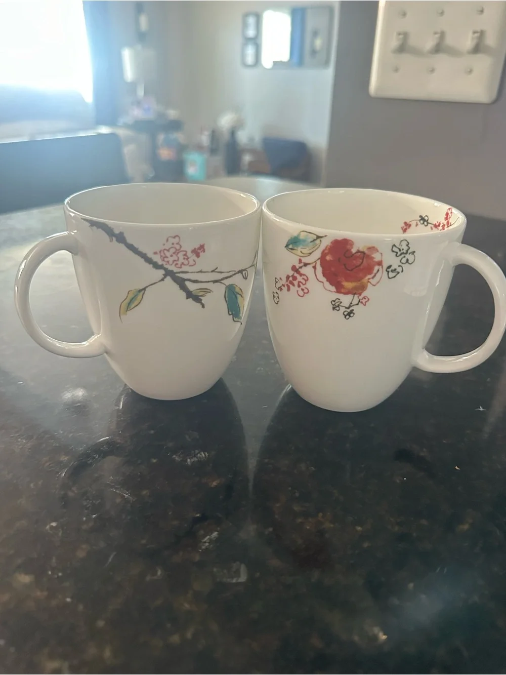 Lenox Simply Fine “Chirp” Bone China Mugs- Set of 2